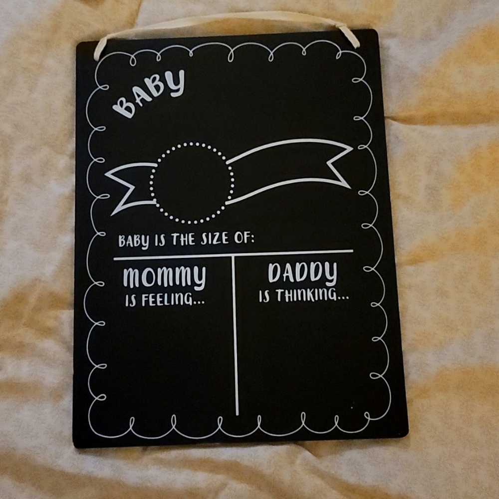 Reversible Pregnancy Chalkboard